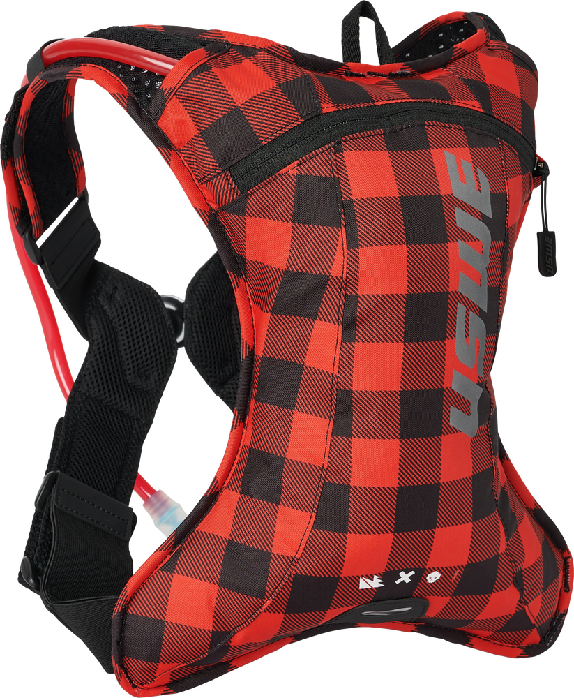 USWE OUTLANDER 2L HYDRATION PACK FLANNEL RED/BLACK - 62-5075