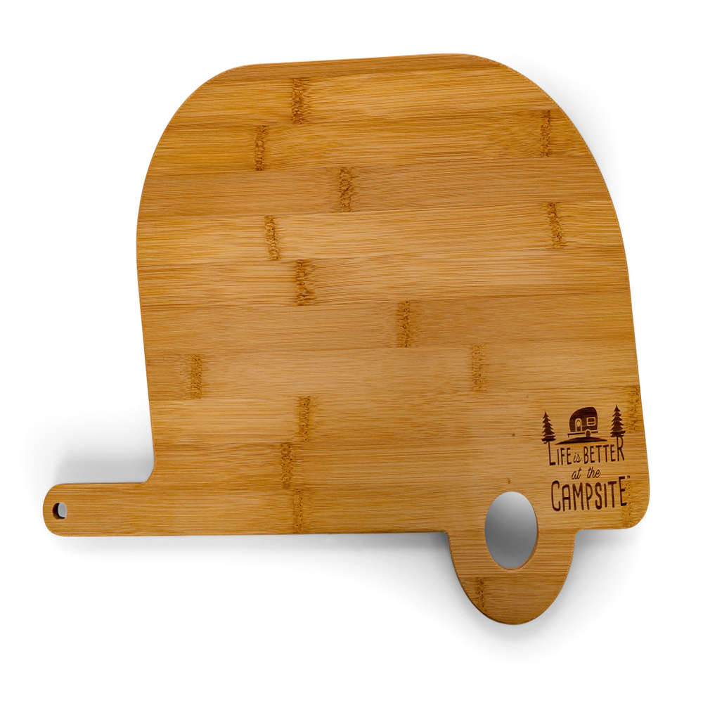 Camco Retro RV Bamboo Cutting Board