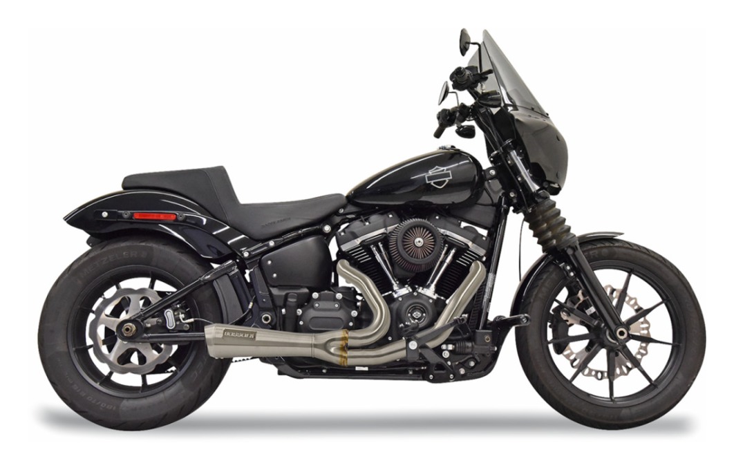Bassani 2-Into-1 Ripper Short Exhaust System For Harley Softail 2018-2024