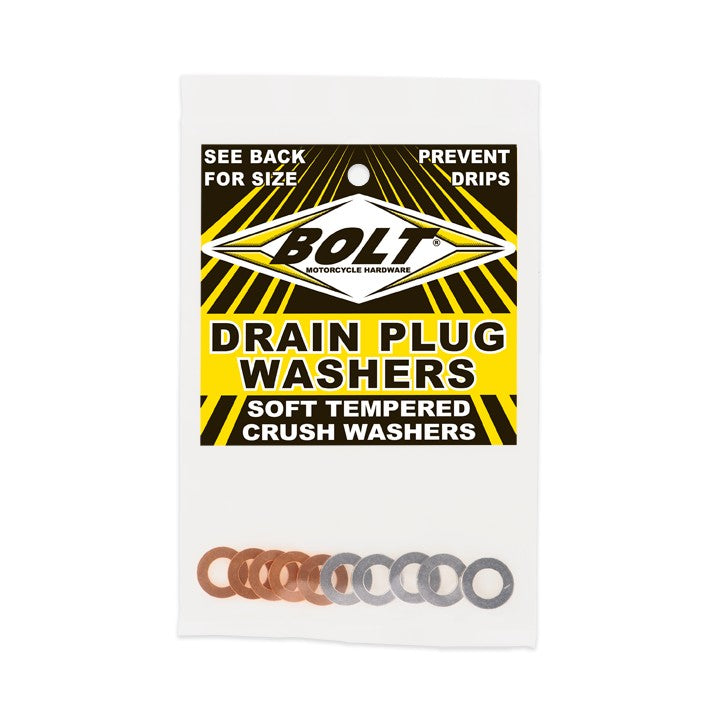 BOLT CRUSH WASHERS 8X5MM 10/PK 5 ALUMINUM & 5 COPPER - 020-81510