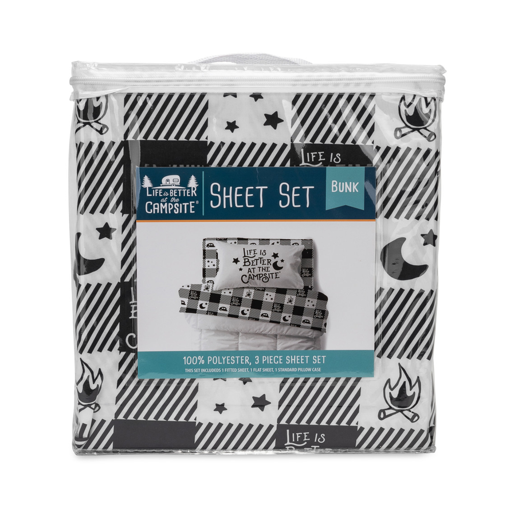Camco Life Is Better At The Campsite Bunk Sheet Set