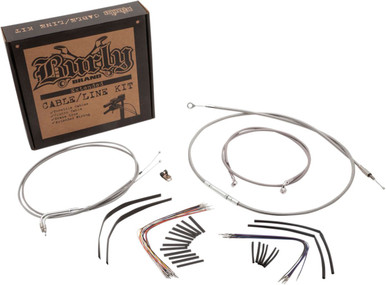 Burly Control Cable Kit Stainless 14" Bars (B30-1052)