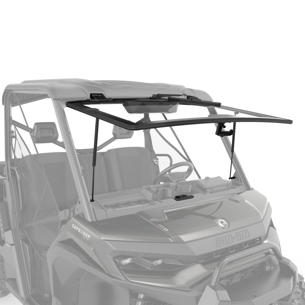 CAN-AM DEFENDER & DEFENDER HD11 FLIP GLASS WINDSHIELD WITH SMART INTERMITTENT WIPER & WASHER KIT - 715009890