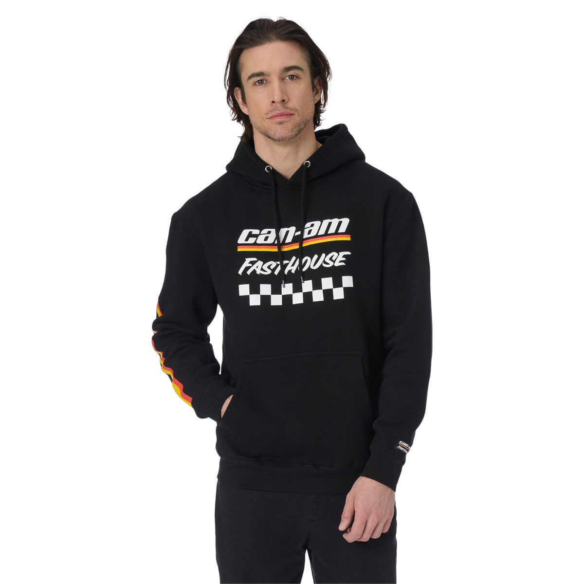 CAN-AM X FASTHOUSE MEN'S RACING PULLOVER HOODIE BLACK L - 2880130990