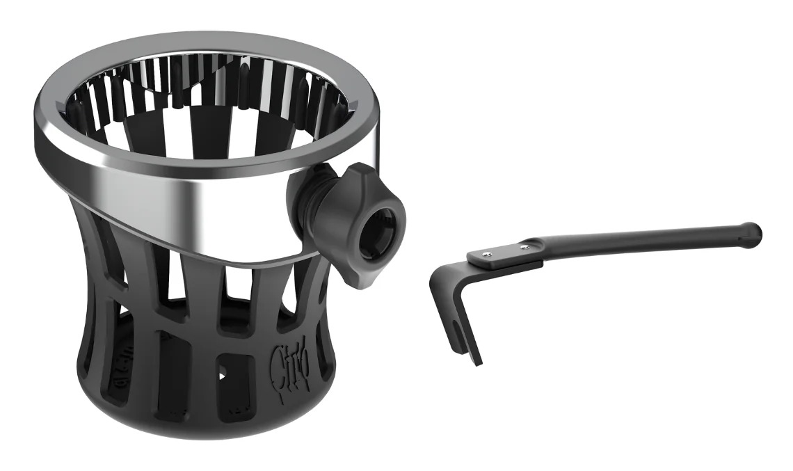 Ciro Gen 2 Passenger Drink Holder For Harley Touring 1996-2013