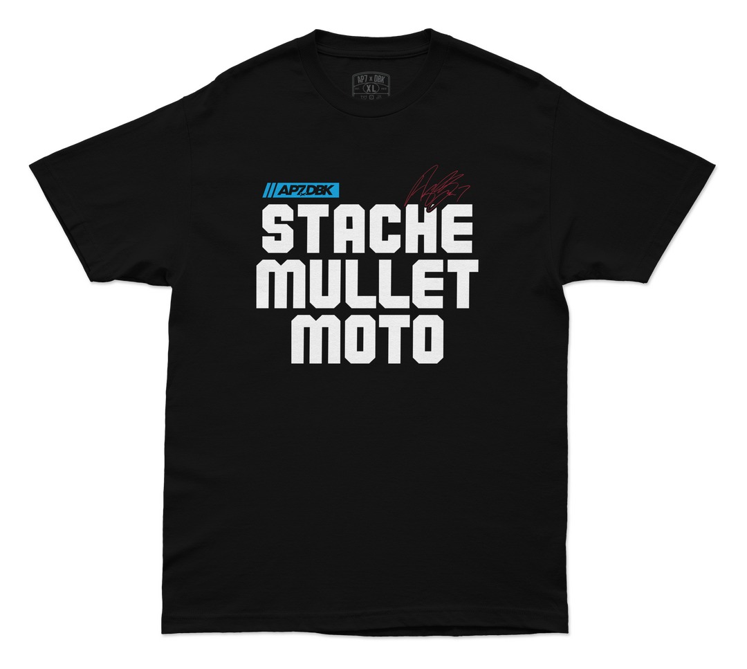 DBK Stache Mullet Moto T-Shirt
