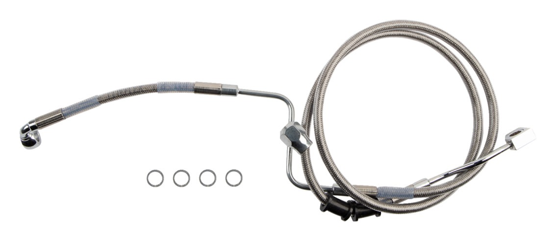 Drag Specialties Rear Brake Line Kit For Harley ABS Softail 2018-2024
