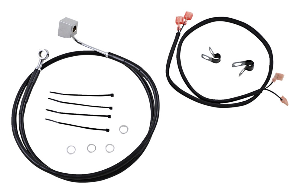 Drag Specialties Rear Brake Line Kit For Non-ABS Harley FL Softail 1987-1999