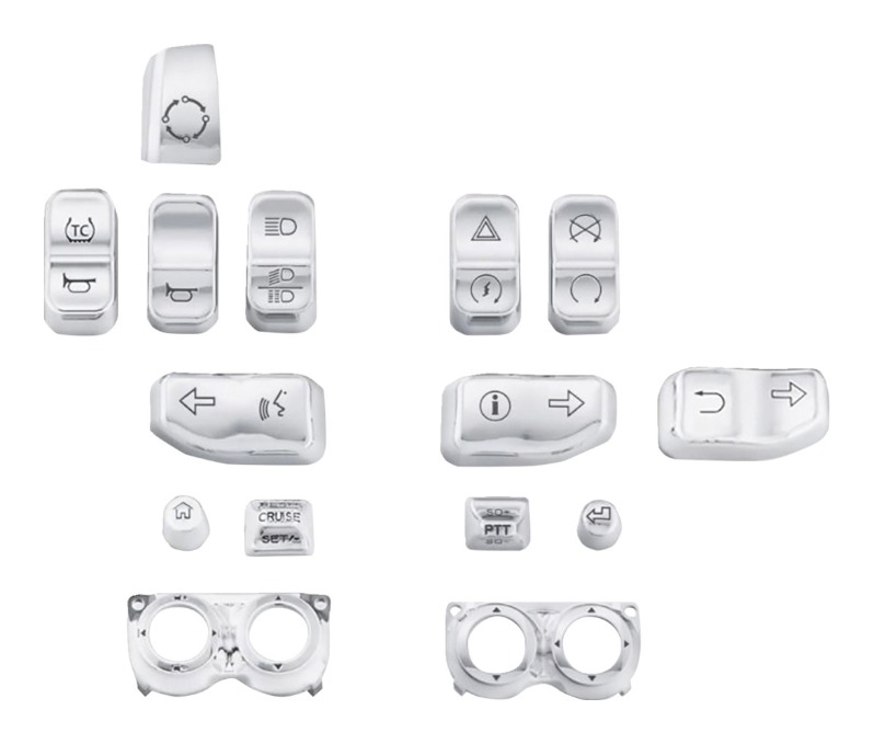 Drag Specialties Switch Caps For Harley FLHTK/L 2016-2018