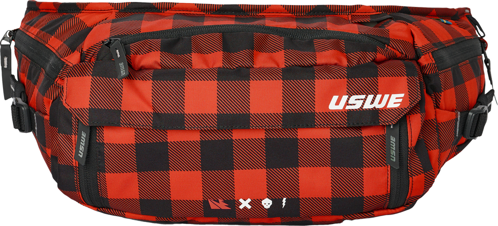 USWE WAIST 6L HIP PACK FLANNEL RED (PACK ONLY) - 62-5088