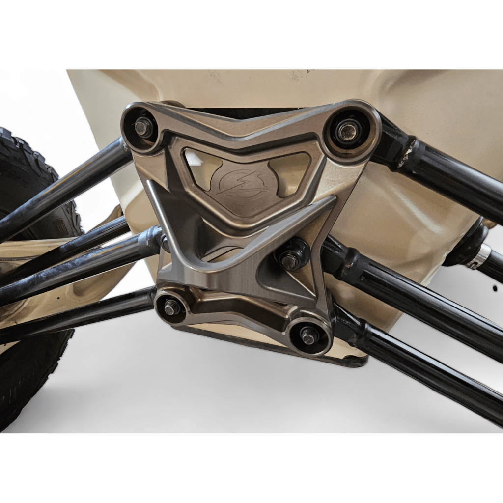 Elektric Offroad 2017-2021 Can Am X3 Maverick EOD Radius Rod Plate with Tow Hook Gun Metal