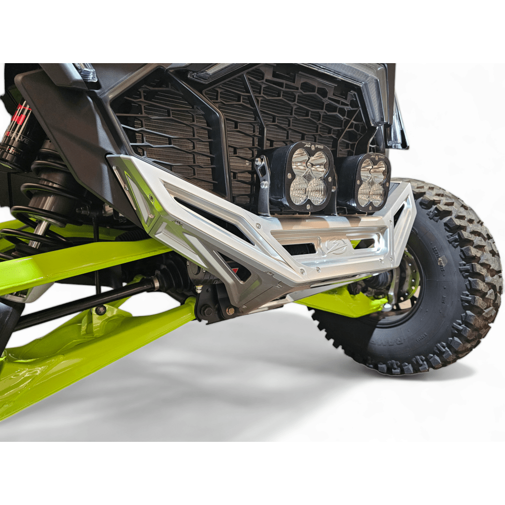 Elektric Offroad 2022-2024 Polaris RZR Pro R/ Turbo R Machined Billet Front Winch Bumper (Clear Hard Anodize)