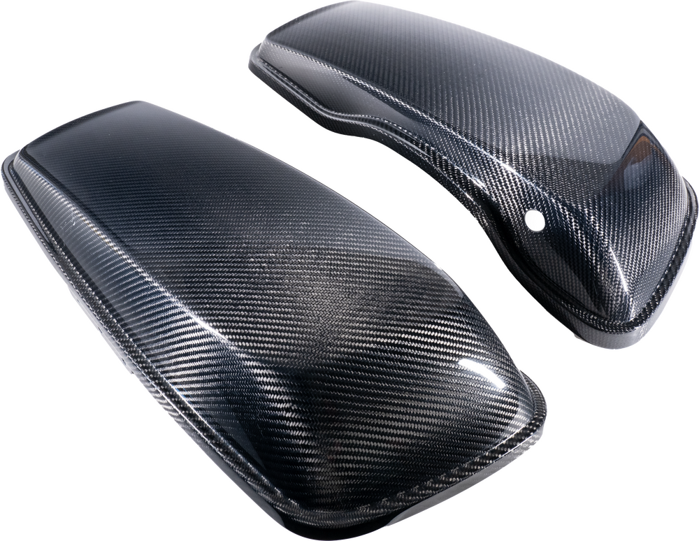 Hofmann Designs Carbon Fiber Saddlebag Lids FLH FLT `14-23 - HDCF6012