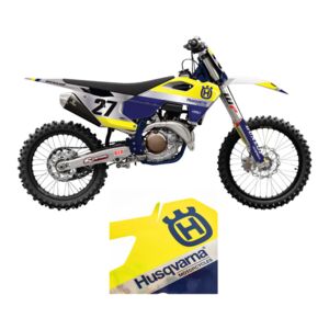 Factory Effex Candy Chrome Shroud / Airbox Graphics Kit Husqvarna 125cc-501cc 2023-2024