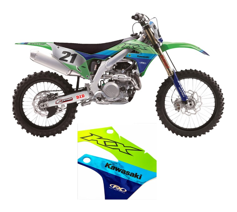 Factory Effex Candy Chrome Trim Kit Kawasaki KX450F 2016-2018