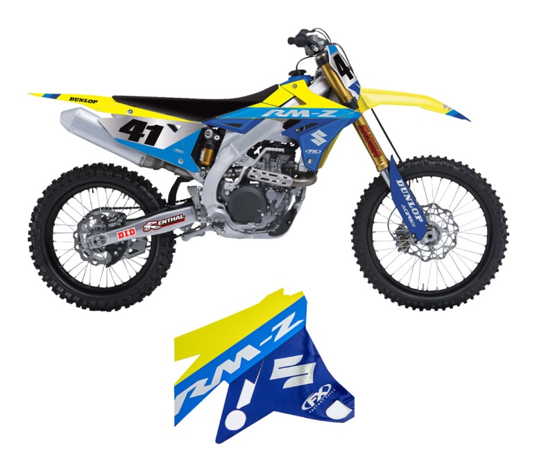 Factory Effex Candy Chrome Trim Kit Suzuki RMZ 250 / RMZ 450 2018-2027