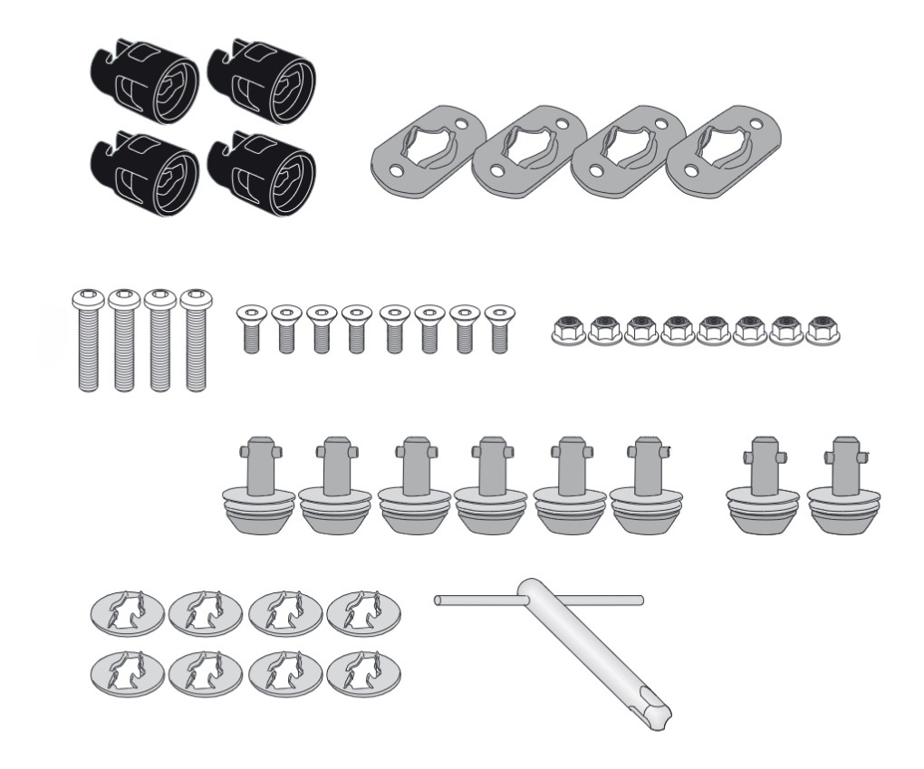 Givi 14RKIT Rapid Release Fitting Kit Moto Guzzi V85 TT 2024-2026