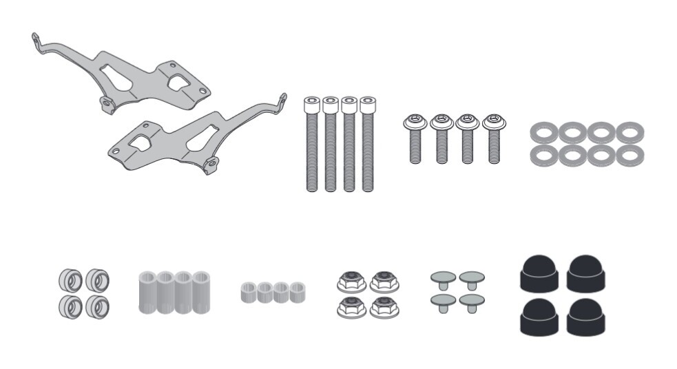 Givi A9058A Windshield Fit Kit Royal Enfield Super Meteor 650 2023-2026