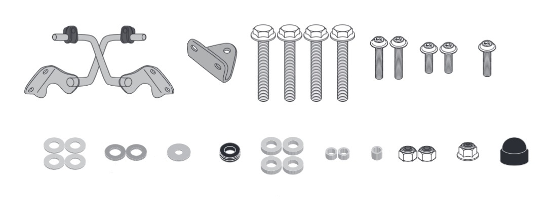 Givi AC4134A Windshield Fit Kit Kawasaki Eliminator 2024-2026