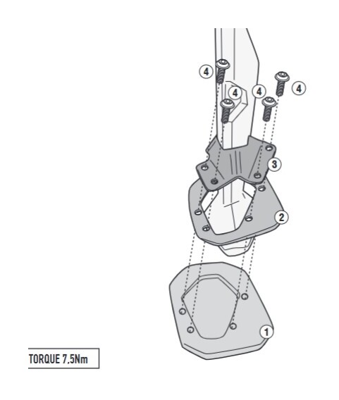 Givi ES5145 Sidestand Foot BMW F900GS 2024-2026