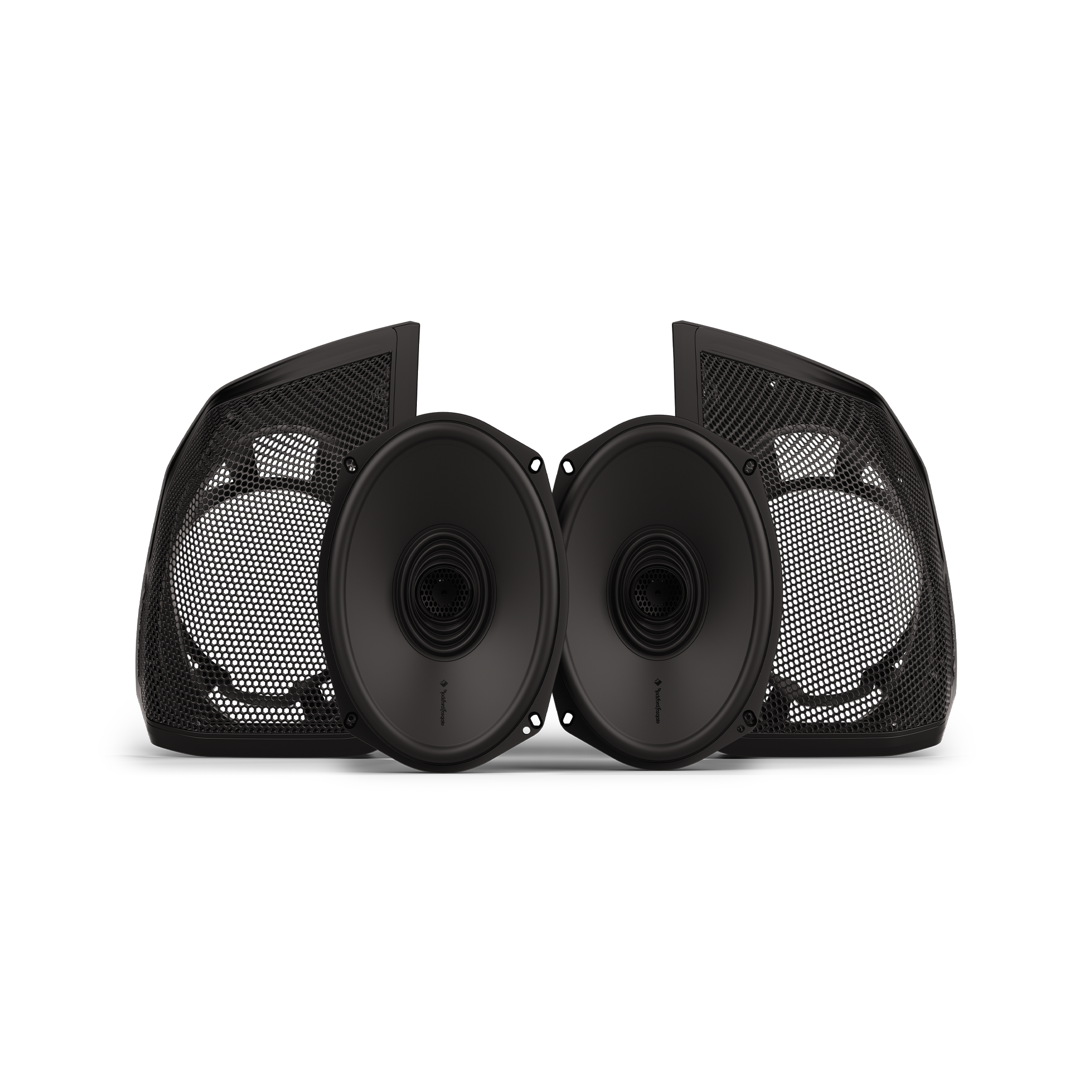 Rockford Fosgate 6x9" Aftermarket Saddlebag Cut-In Speaker Kit Harley-