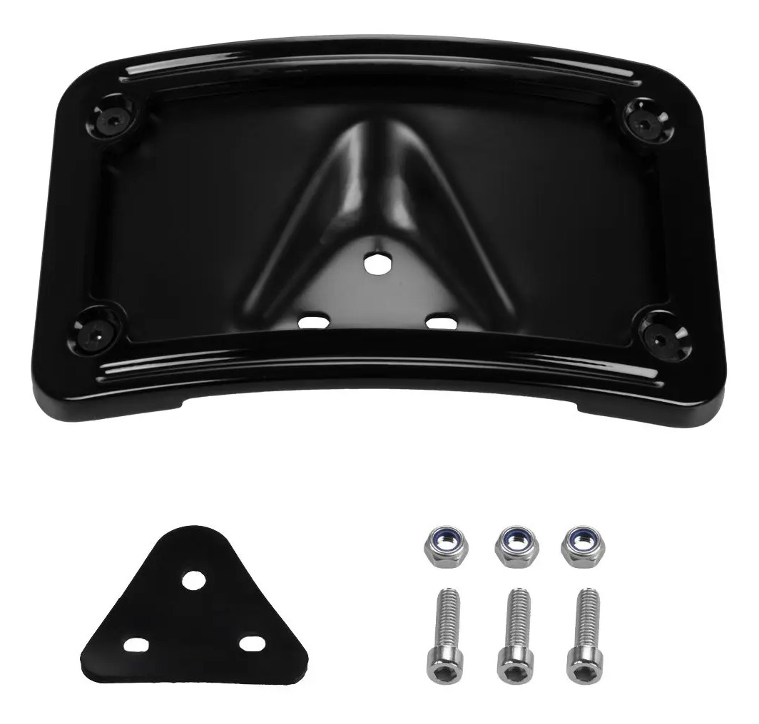 HogWorkz Laydown / Curved License Plate Mount For Harley 1973-2026