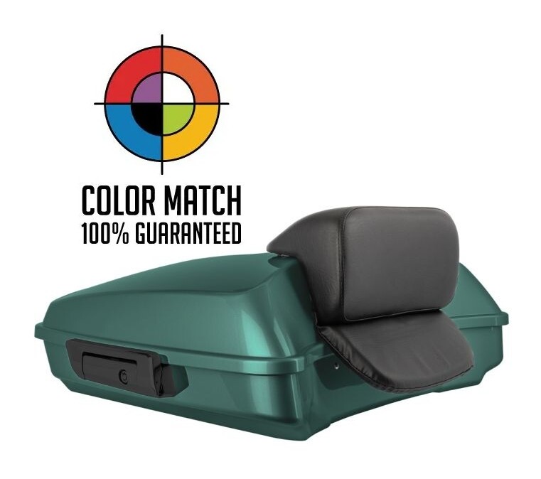 HogWorkz OE Color Matched Razor Tour Pack With Slim Backrest For Harley Touring 1997-2026