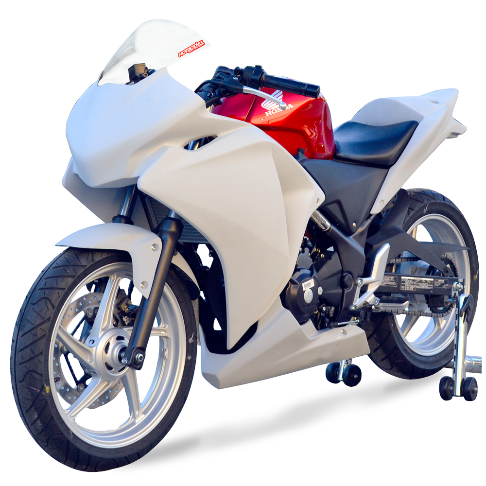 Hotbodies Racing Race Bodywork Primer Gray Honda CBR125R 2011-2018