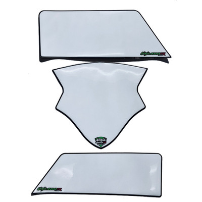 Ninja400R Kawasaki Ninja 400 18-23 White Number Plate Set