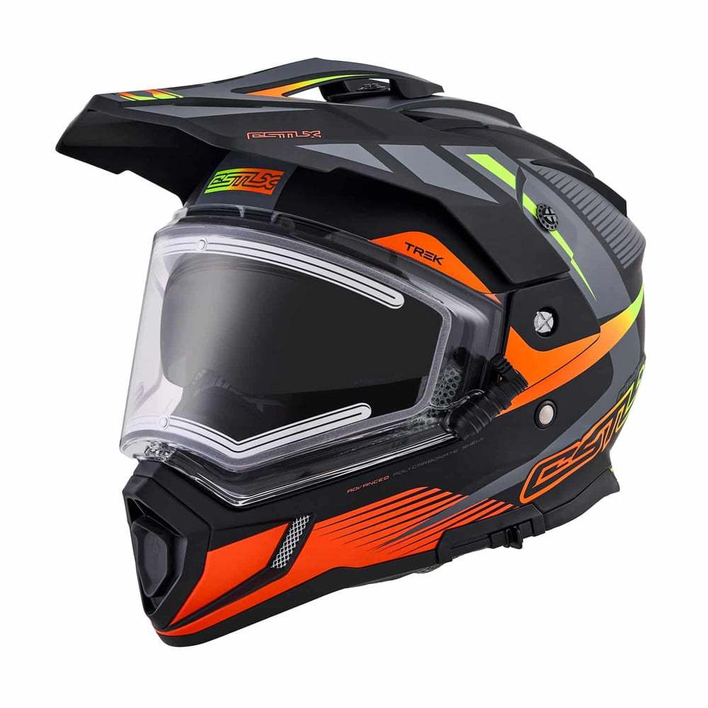 Castle X CX200 Trek Dual Sport Helmet with Electric Dual Lens Shield