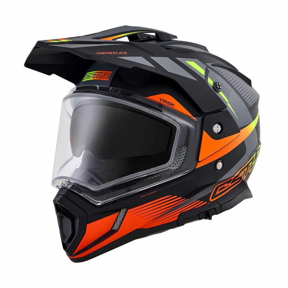 Castle X CX200 Trek Dual Sport Helmet with Dual Lens Shield
