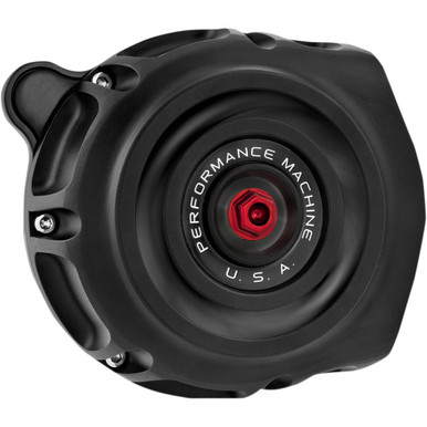 Performance Machine (PM) #0206-2131-SMB - Vintage Air Cleaner - Black Ops™