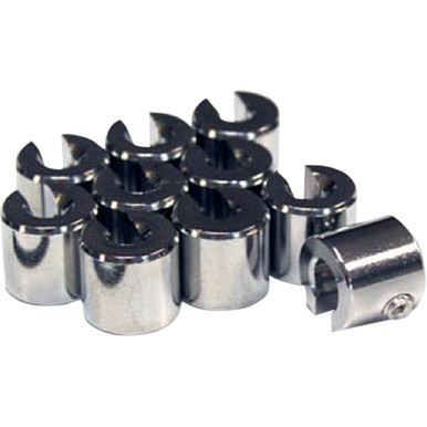 No-mar #WT-SPK10CH-50 - Wheel Weights - 1/2 oz - Chrome - 10 Pack
