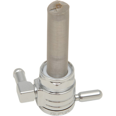 Golan Products #76-312B-CS - "Click-Slick" Fuel Petcock - Backward - Chrome - 22mm