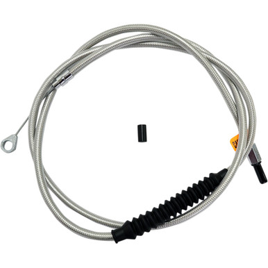 LA Choppers #LA-8010C19 - Stainless Steel Braided Clutch Cable - 18"-20" Ape Hangers - '08-'16 Touring/Trike