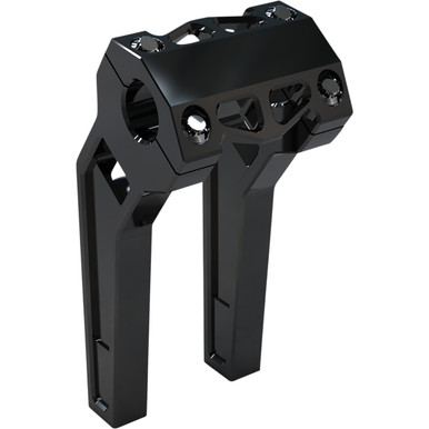 LA Choppers #LA-7481-08B - Performance Risers - Pullback - 8" x 1-1/4" - Black Anodized