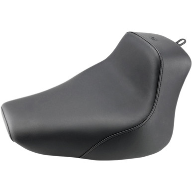 Saddlemen #800-01-0021 - Heels Down Solo Seat - Without Backrest - Plain - Black
