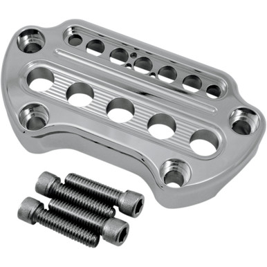 Joker Machine #10-306C - Indicator Light Handlebar Clamp - Instrument Cutout - Chrome