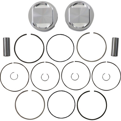 JE Pistons #317212 - Piston Kit - Bored to107" - 10.75:1 CR - 96"/103" Twin Cam