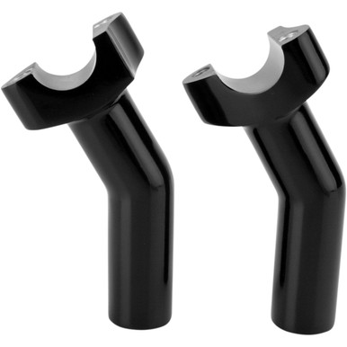 Drag Specialties - Forged Aluminum Handlebar Risers - Pullback - 4-1/2" - Black