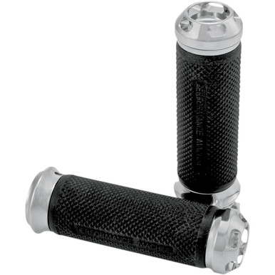 Performance Machine (PM) #0063-2044-CH - Elite Apex Custom Grips - TBW - Chrome