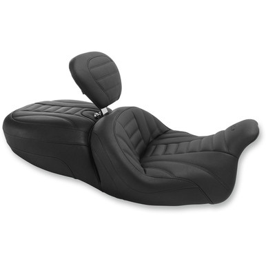 Mustang #79592 - Freewheeler Vintage Seat - w/ Driver Backrest - FLRT/FLTRT '15-'25