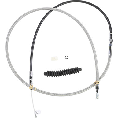 Drag Specialties - High-Efficiency Braided Stainless Steel Clutch Cable - 74"