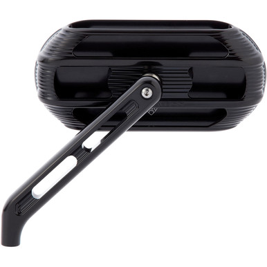 Arlen Ness #510-002 - Mirror - Sidekick - Side View - Oval - Black - Right