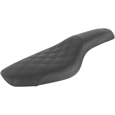 Saddlemen #879-03-149 - Profiler Seat - Front Lattice/Rear Smooth - Black - XL '79-'03