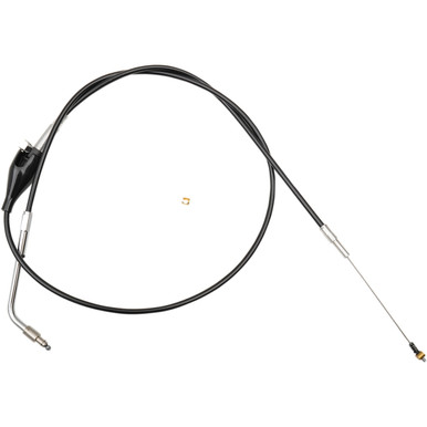 LA Choppers #LA-8210ID13B - Black Vinyl Braided Handlebar Idle Cable - 12"-14" - FXDB/C