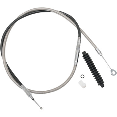 Drag Specialties - High-Efficiency Braided Stainless Steel Clutch Cable - 78-11/16"
