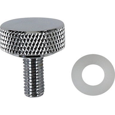 Drag Specialties - Seat Knob - Smooth - Chrome - 1/4"-28