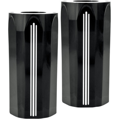Performance Machine (PM) #0208-2045-BM - Fork Slider Covers - Contrast Cut - Tech