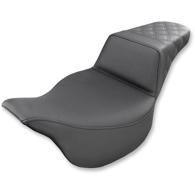 Saddlemen #808-07B-173 - Step-Up Seat - Rear Lattice Stitch - Black - FL '08-'24